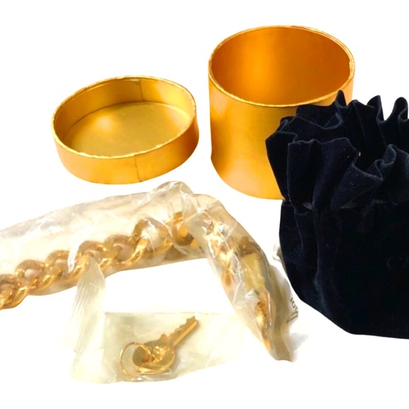 Christian Dior By John Galliano Vintage Runway Chain Link Logo Padlock Bracelet - Picture 6 of 16